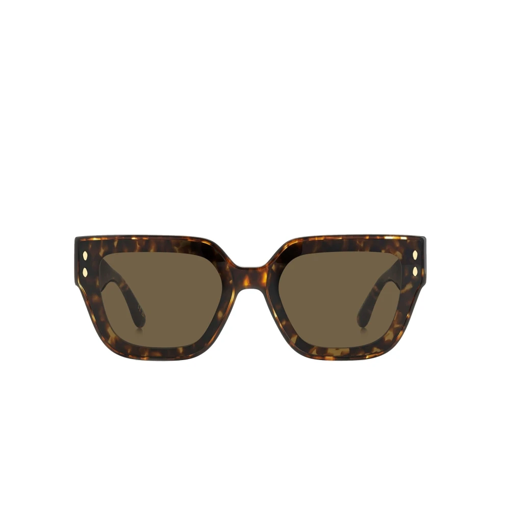 Isabel Marant Women's Brown Square Acetate Sunglasses In Tortoise - Sunglasses - 65 Mm - Accessories