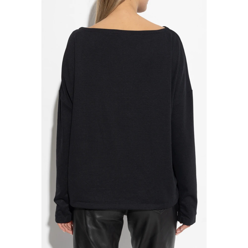 AllSaints Rita longsleeve top Black Dames