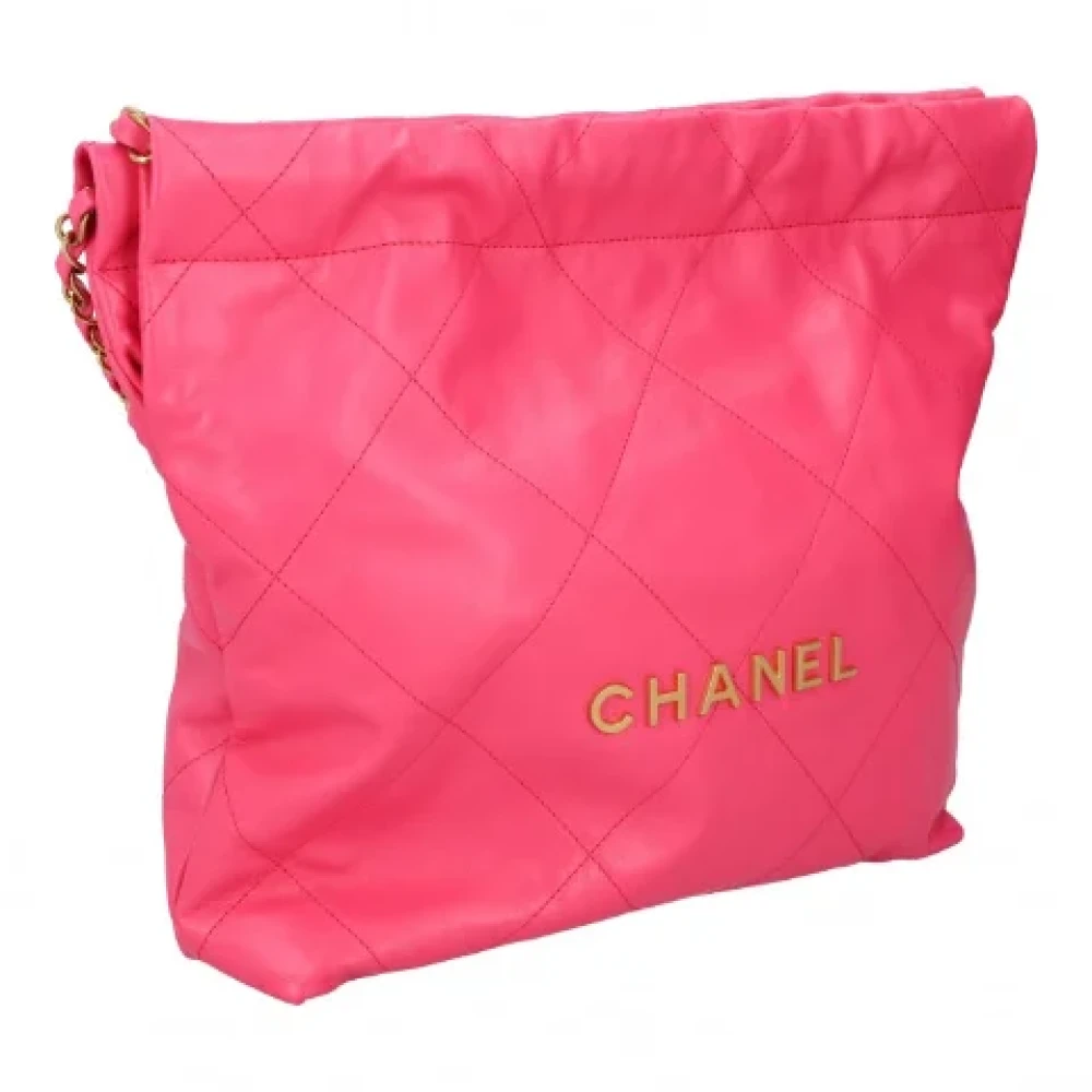 Chanel Vintage Pre-owned Leather chanel-bags Pink Dames
