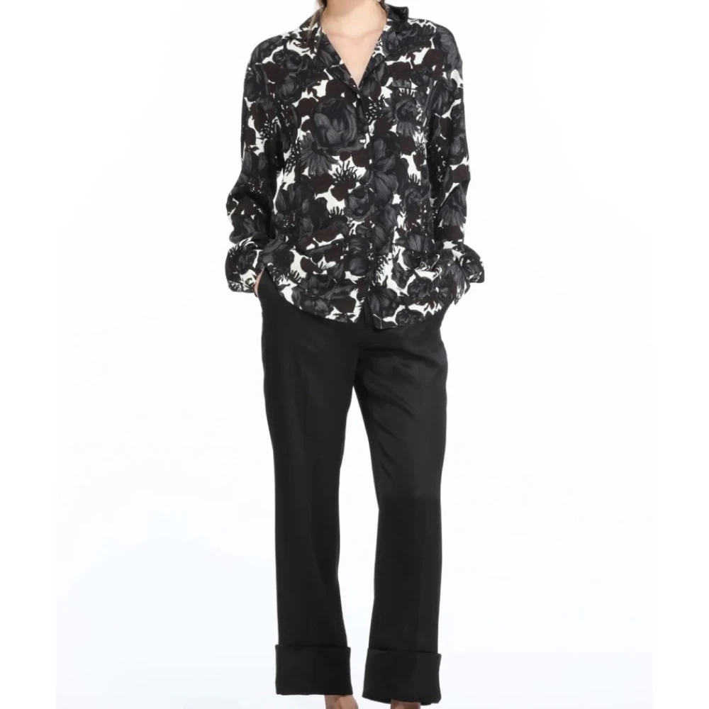 N21 Bloemenprint overhemd met knoopsluiting Multicolor Dames