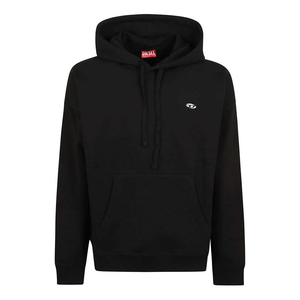 Diesel Zwarte Sweatshirt Verhoog Garderobe Stijl Black Heren