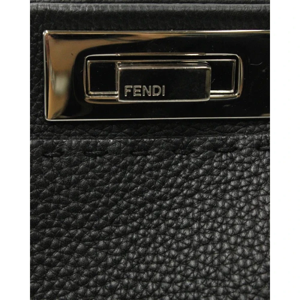 Fendi Vintage Pre-owned Leather handbags Black Dames