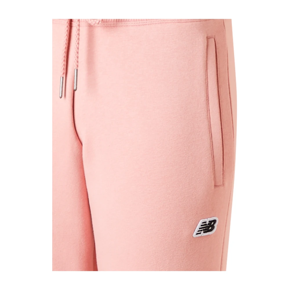 New Balance Minimalistische Sweatpants Pink Dames