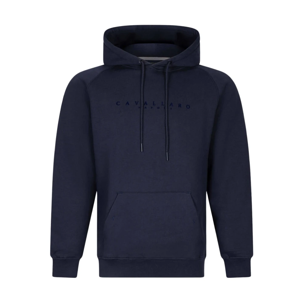 Cavallaro Stijlvolle Darigio Hoodie Sweatshirt Blue Heren