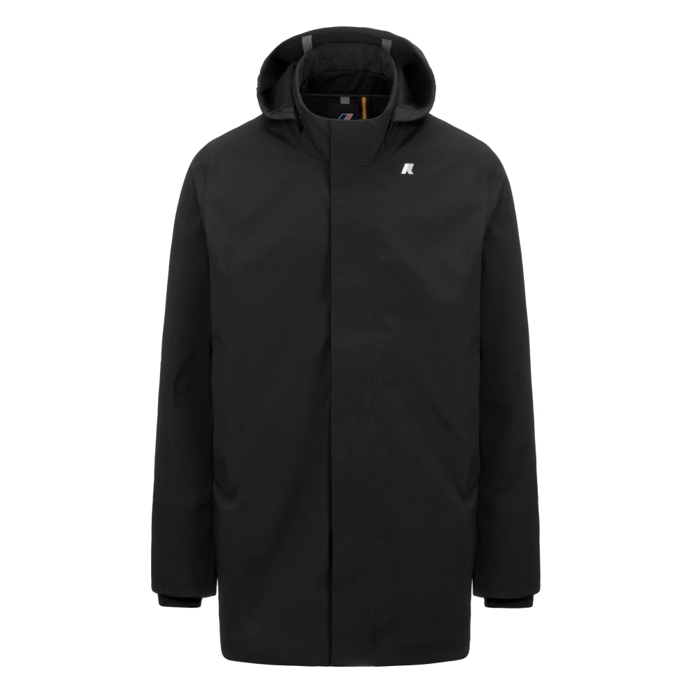 K-Way Uomo Nero Cappotti, 2XL, New,