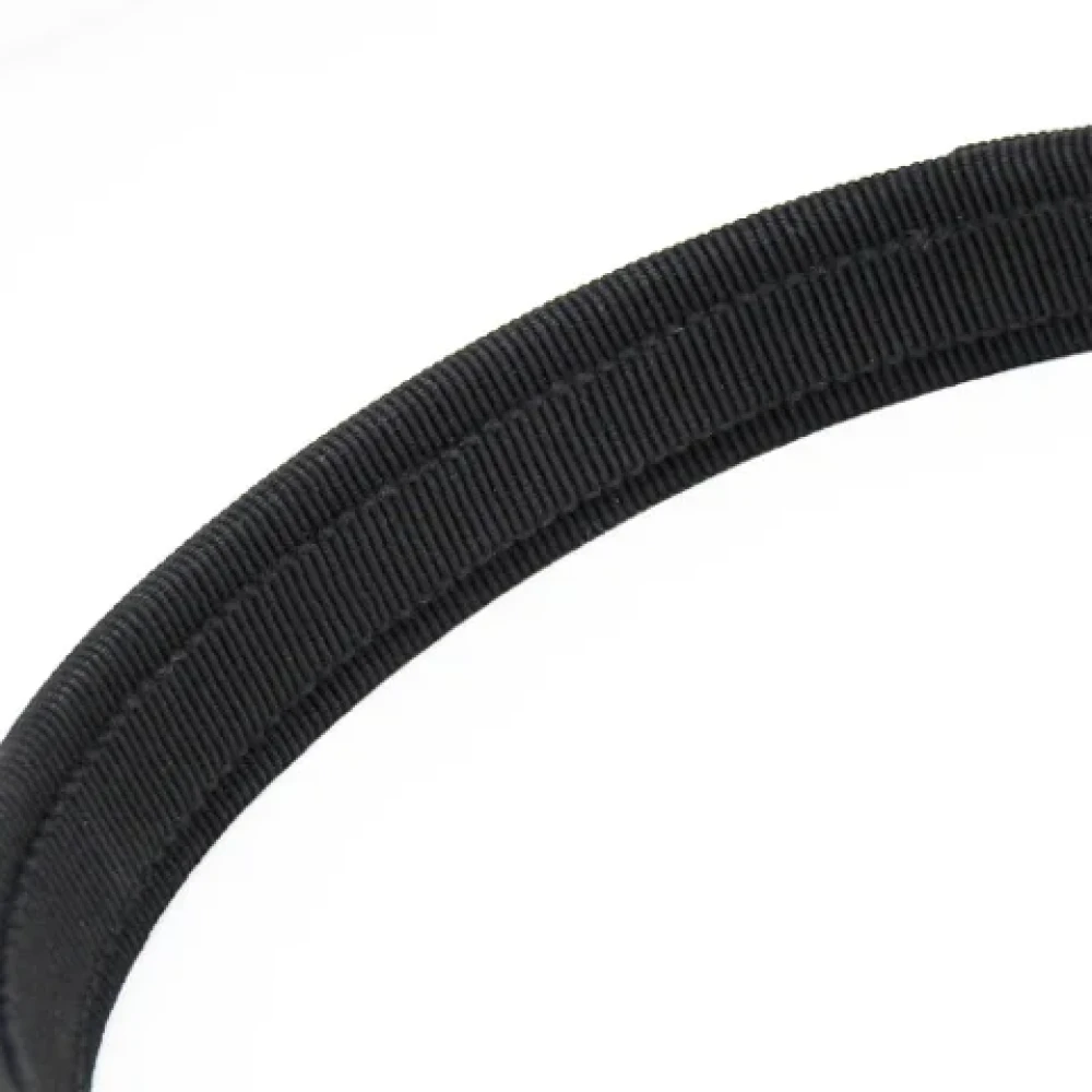 Salvatore Ferragamo Pre-owned Cotton hair-accessories Black Dames