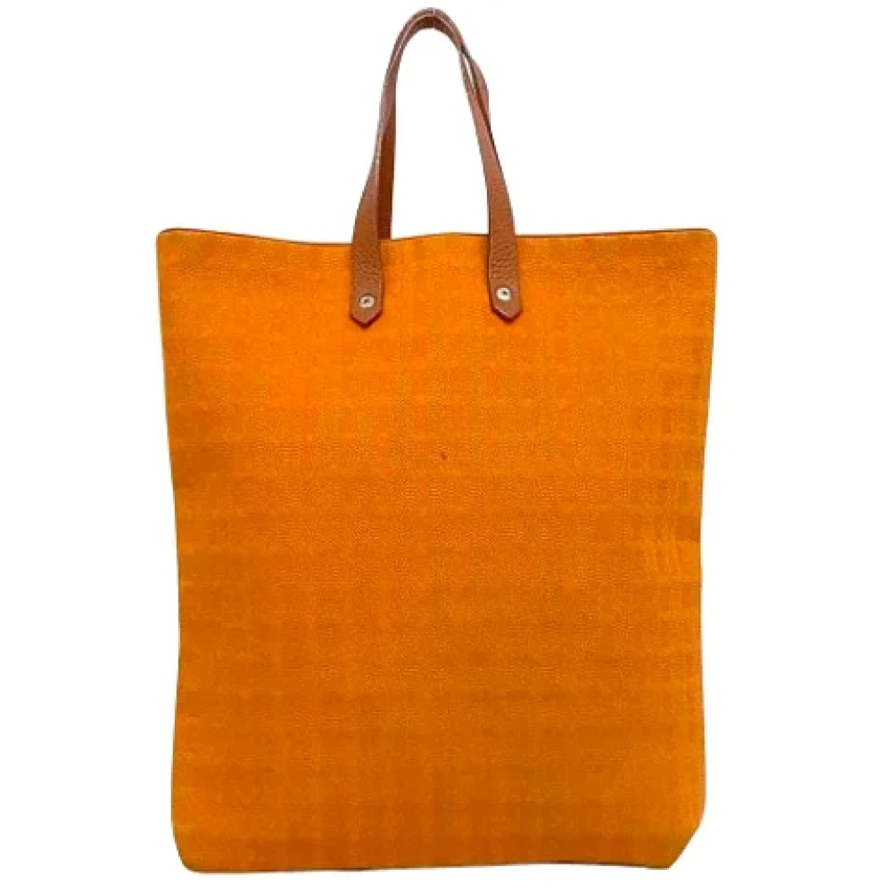 Hermès Vintage Pre-owned Canvas handbags Orange Dames
