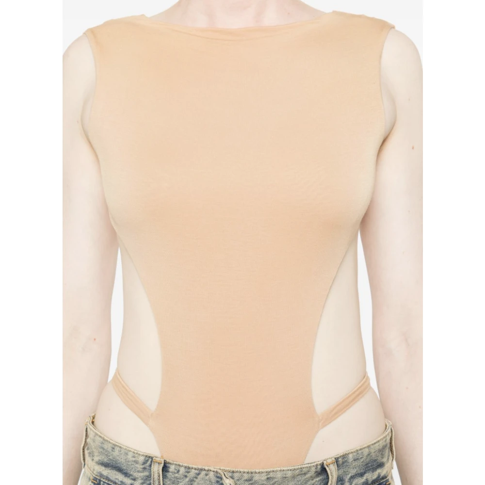 Entire Studios Klep Bodysuit Beige Dames