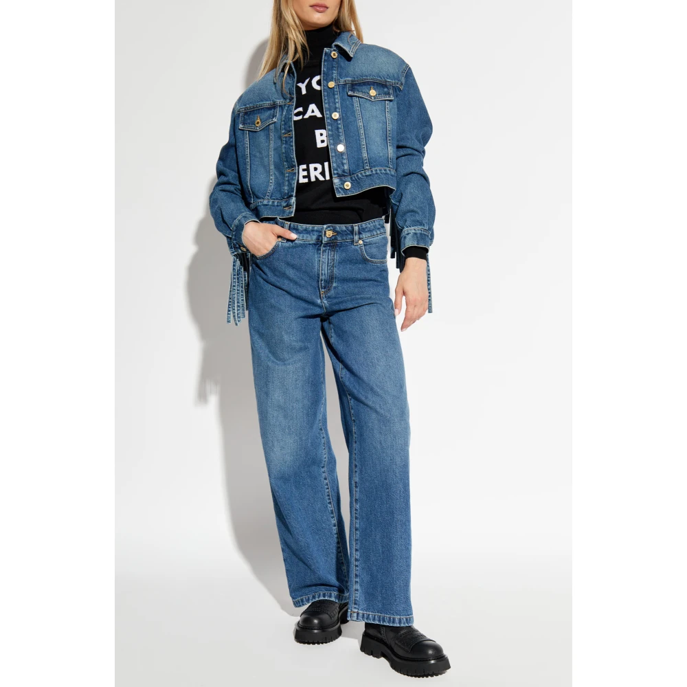 Moschino Denim jas Blue Dames