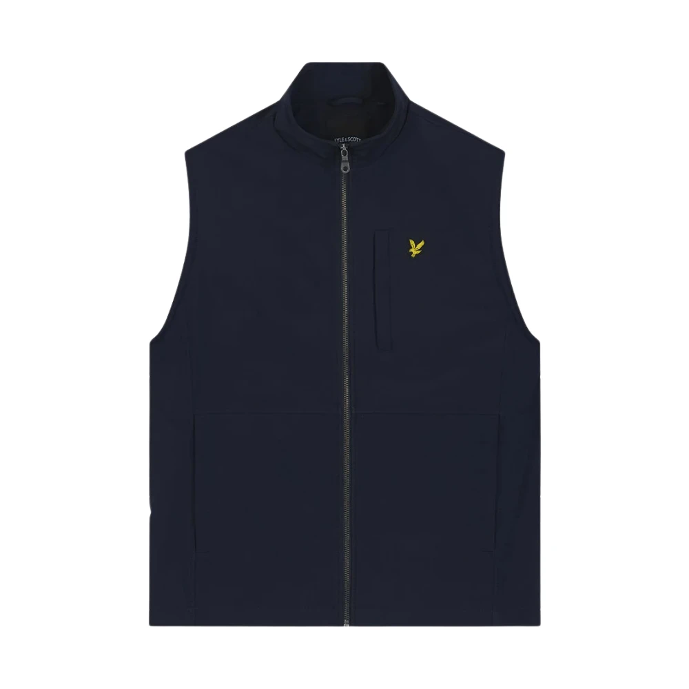 Lyle & Scott Softshell Gilet Bodywarmers Blue Heren