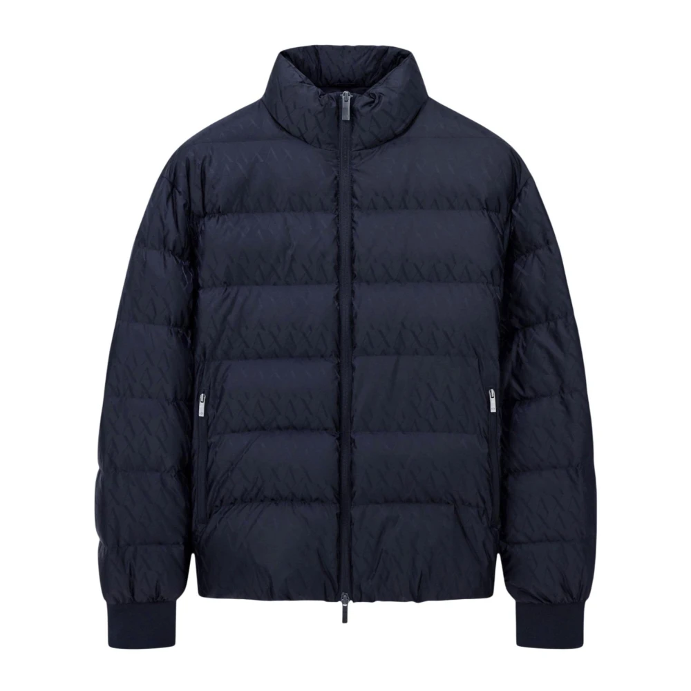Armani Exchange Veste Matelassée Logo Allover Homme Vestes Bleu L