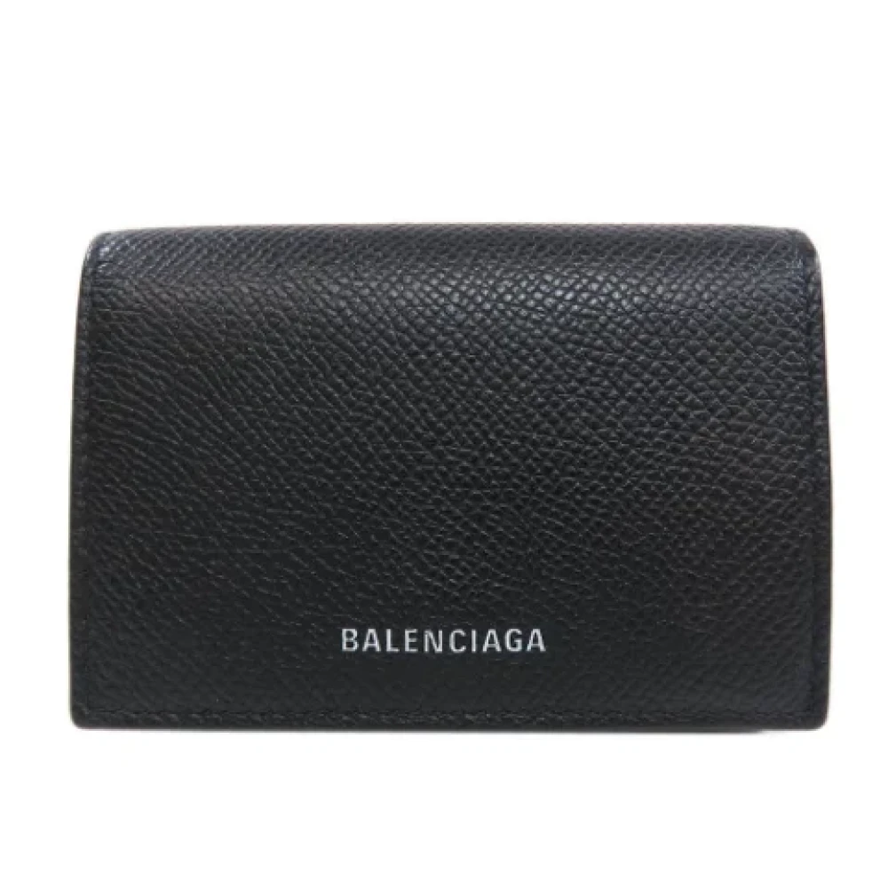 Balenciaga Vintage Pre-owned Leather wallets Black Dames