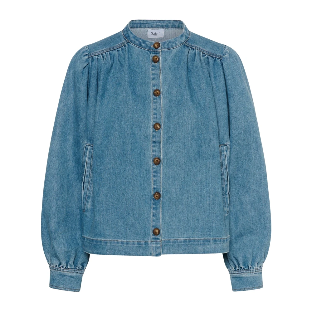 Saint Tropez , Damen, Blusen & Hemden, Blau, M