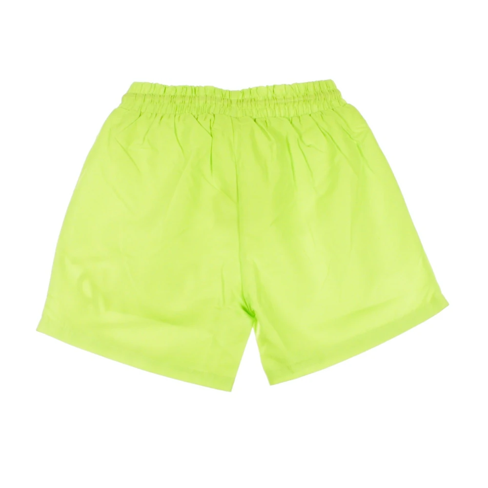 Dolly Noire Fluo Groene Logo Shorts voor Mannen Green Heren