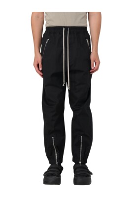 black-drawstring-zip-detail-trousers