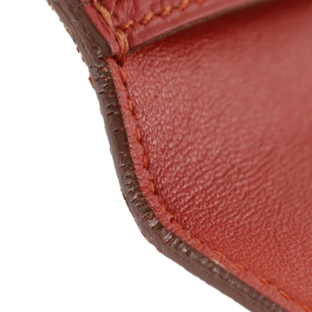 Hermès Vintage Pre-owned Leather wallets Red Dames