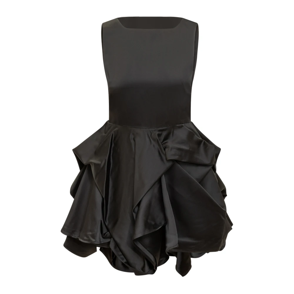 JW Anderson Peplum Bustier Klänning Black, Dam