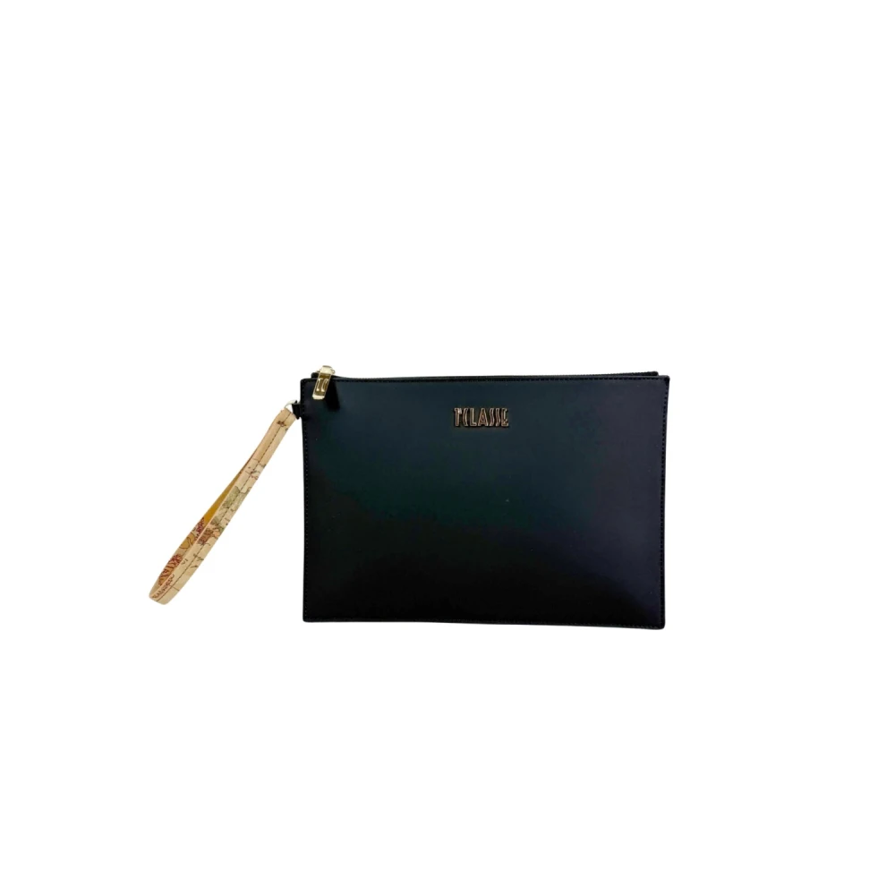 Alviero Martini 1A Classe Women's Black Clutches, One Size, Geo Harmonia Clutch Piatta Con Polsiera