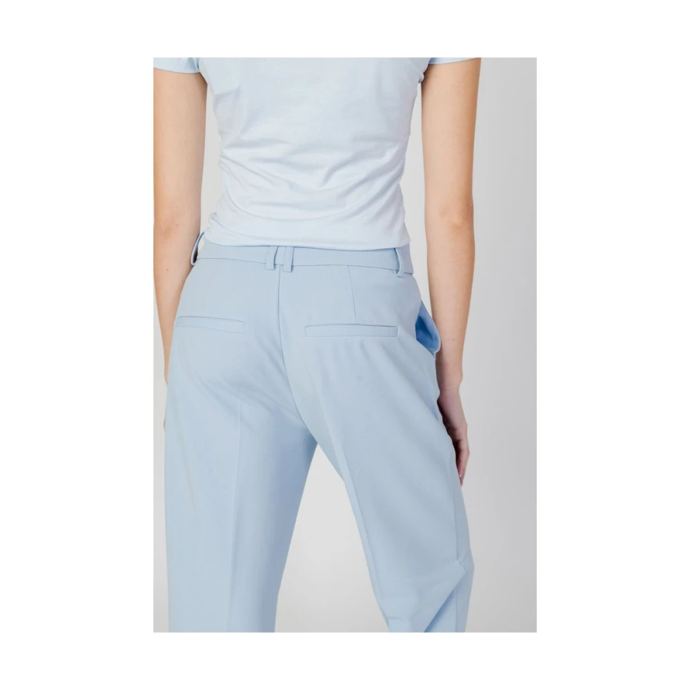 Only Blauwe Polyester Jeans & Sigarettenbroek Blue Dames