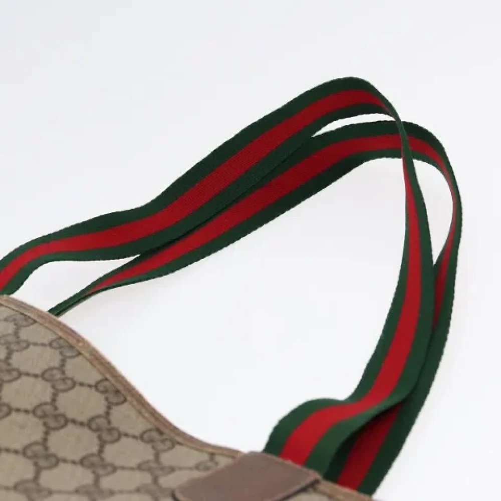 Gucci Vintage Pre-owned Leather gucci-bags Beige Dames