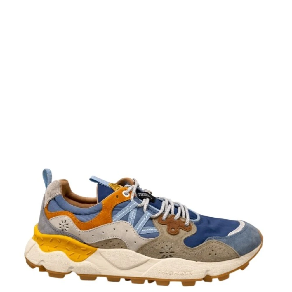 Flower Mountain Men's Multicolor Sneakers, 8 Uk, Low Trainers