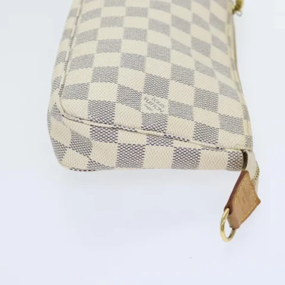 Louis Vuitton Vintage Pre-owned Canvas clutches Beige Dames