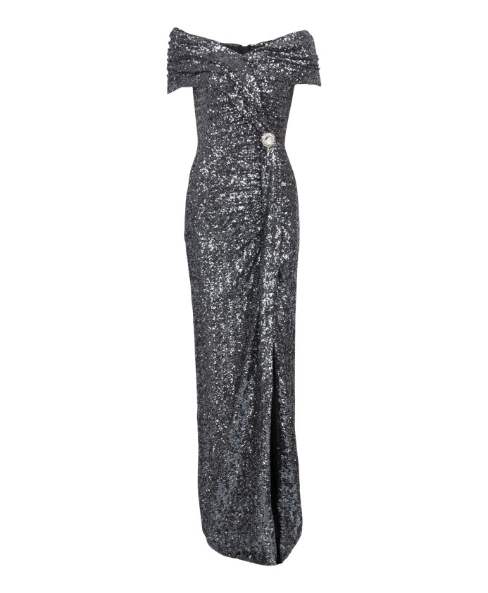 robe-longue-drapee-a-sequins