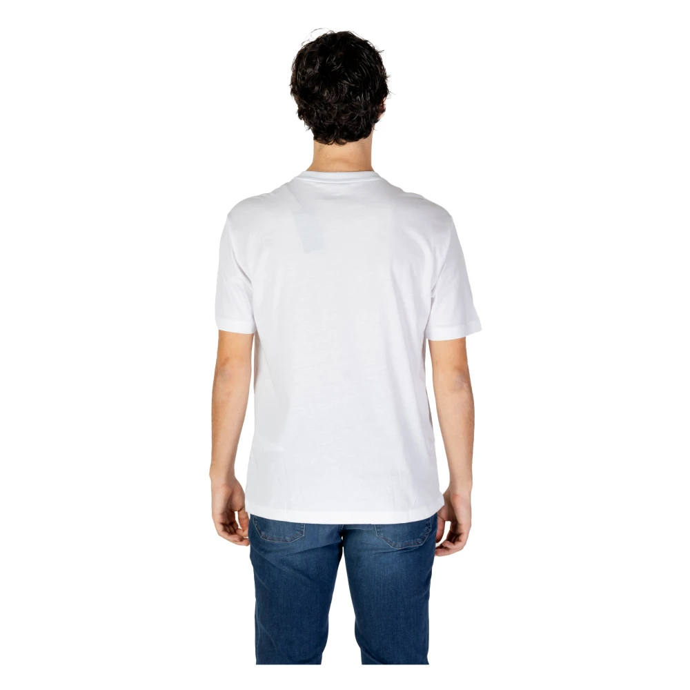 Emporio Armani EA7 Heren katoenen T-shirt en polocollectie White Heren