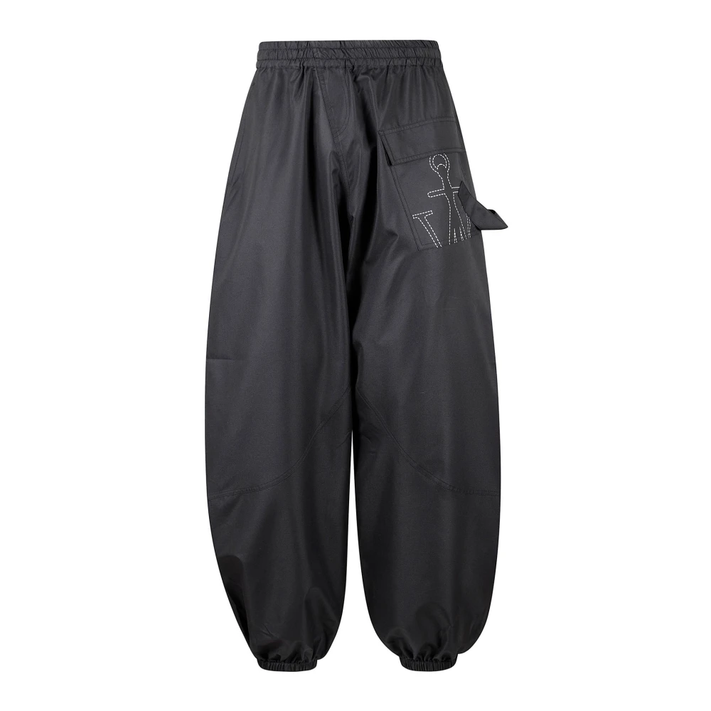 JW Anderson Gedraaide Nylon Joggers Black Heren