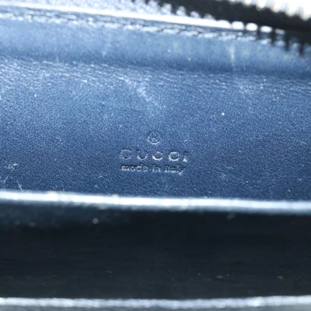 Gucci Vintage Pre-owned Canvas wallets Blue Dames