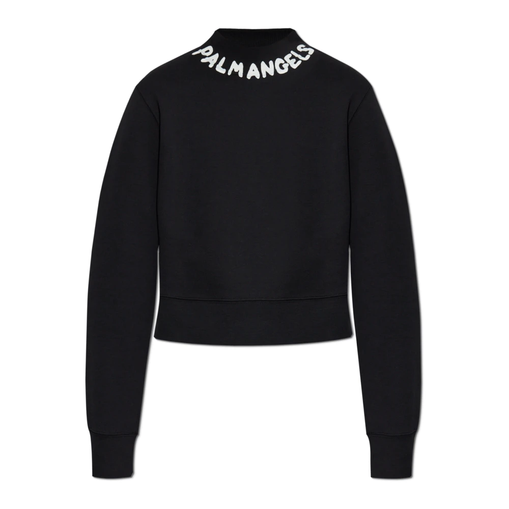 Palm Angels Sweatshirt met logo Black Dames