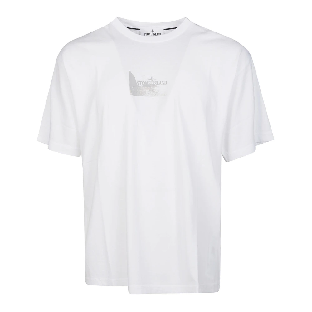 Stone Island T-shirt met logo White Heren