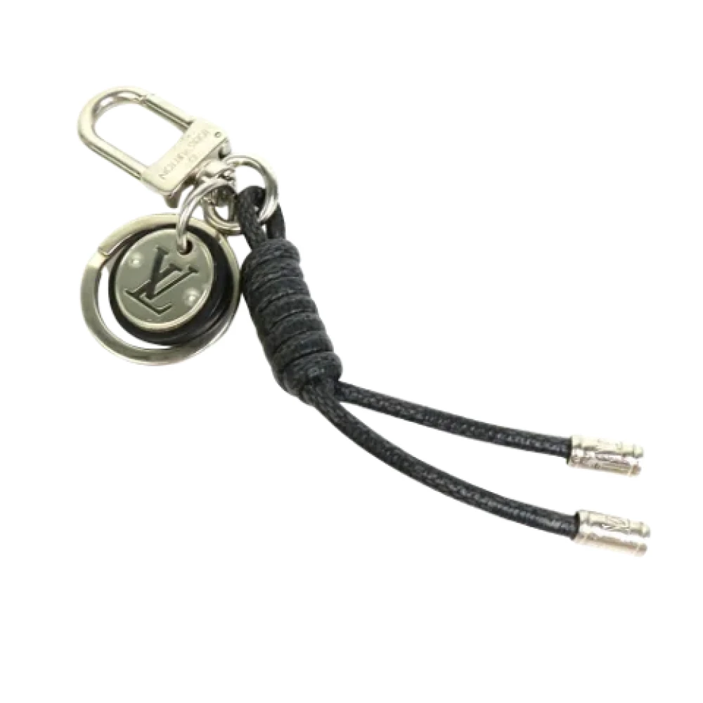 Louis Vuitton Vintage Pre-owned Fabric key-holders Black Dames