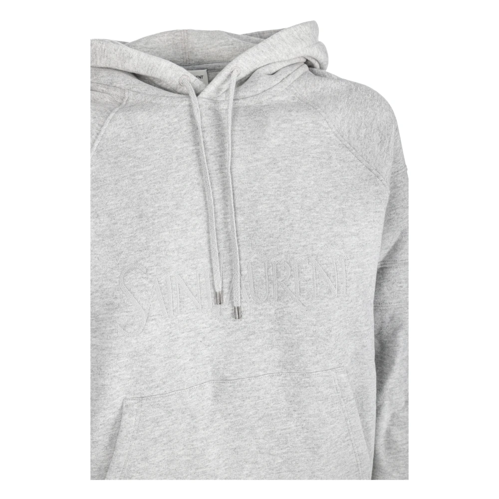 Saint Laurent Hoodie Gray Dames