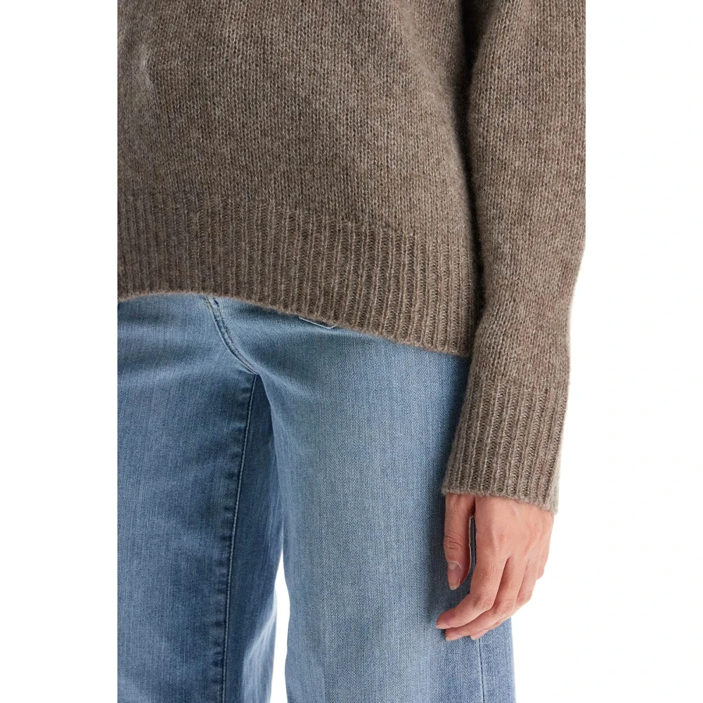 Lisa Yang Kasjmier Zijde Lova Pullover Trui Brown Dames