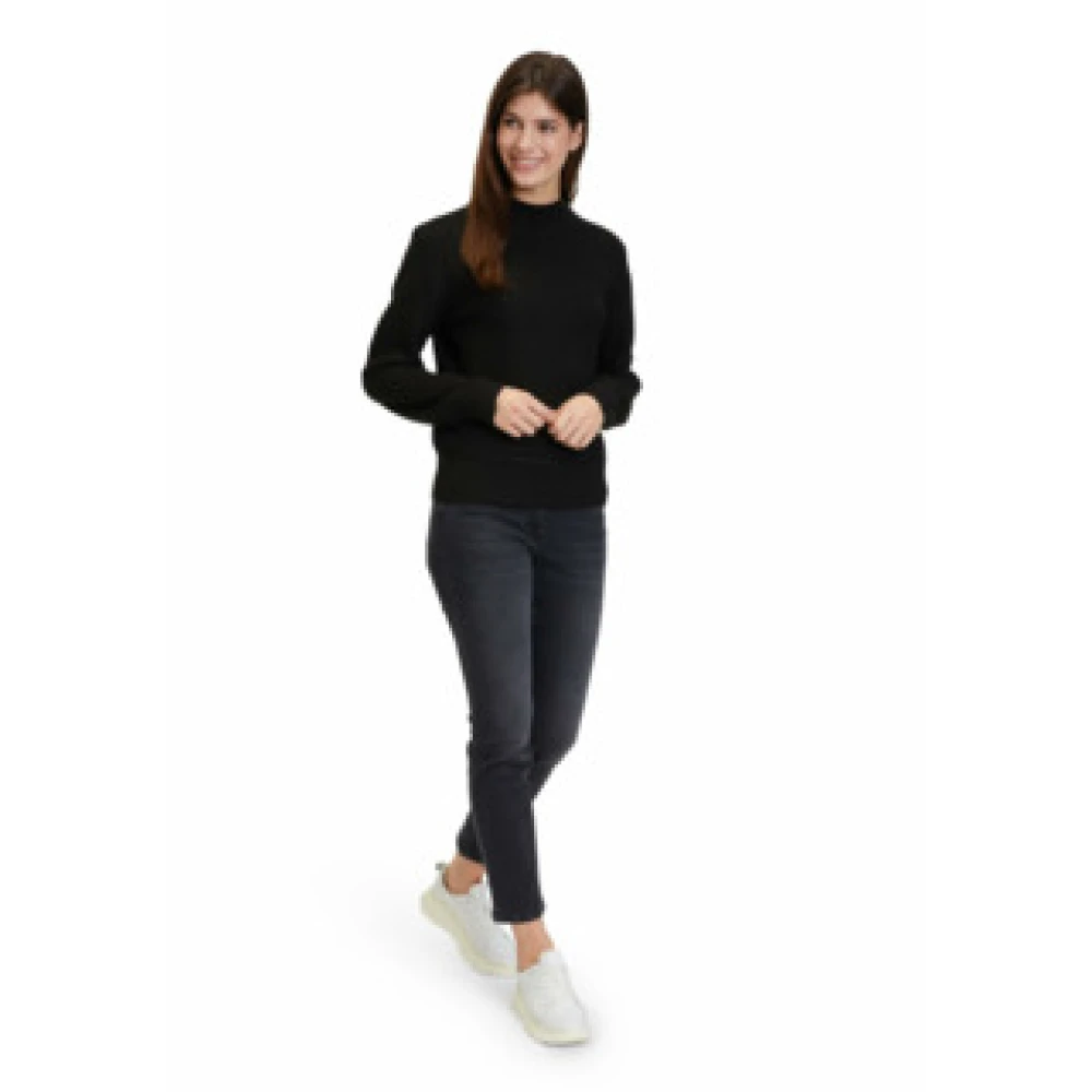 Betty & Co Gebreide trui Kort 1 1 Mouw Zwart 100612406 Black Dames