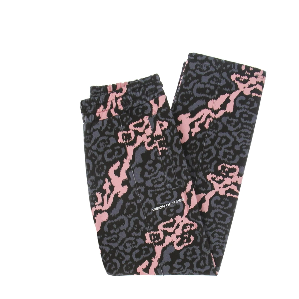 Vision OF Super Luipaard Lichtgewicht Trainingsbroek Roze Grijs Multicolor Heren
