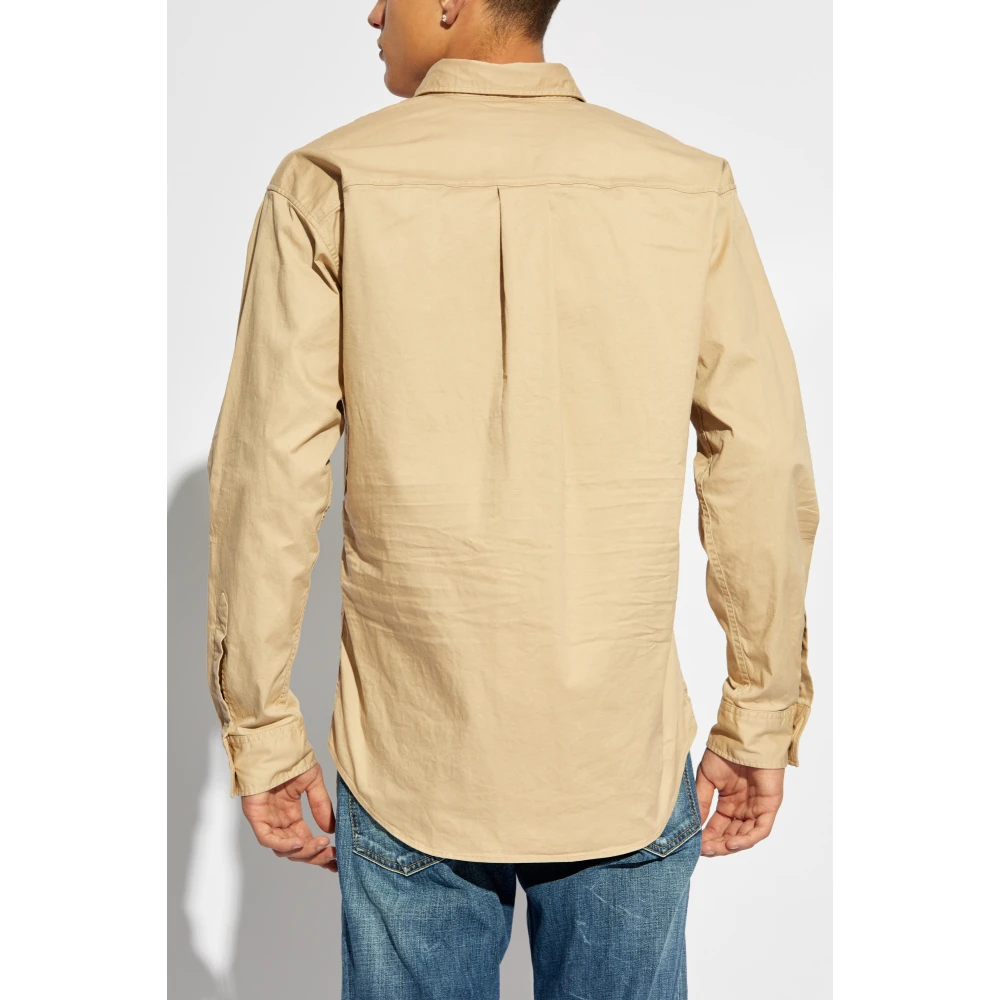 Dsquared2 Shirt met logo Beige Heren