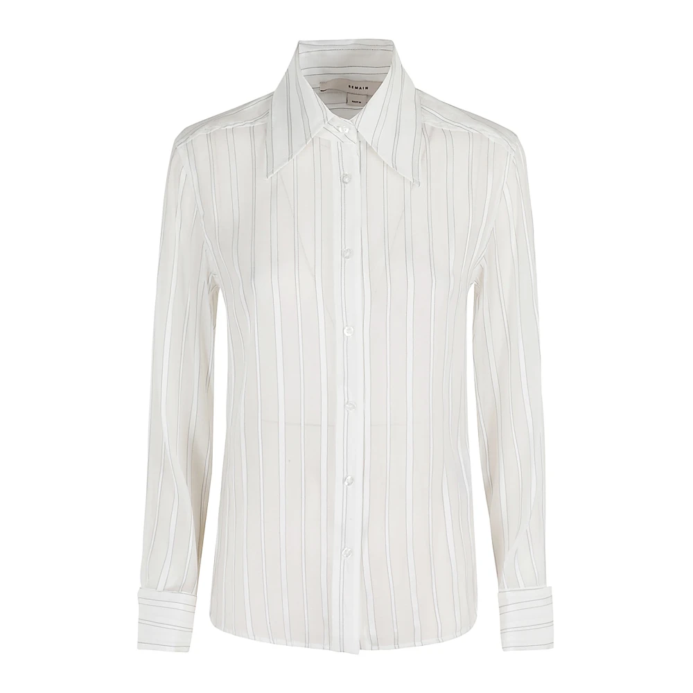 Remain Birger Christensen Slim Fit Katoenen Overhemd White Dames