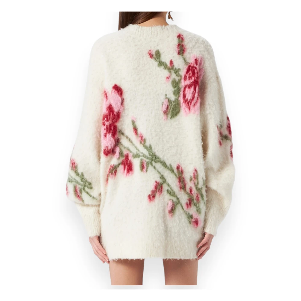 Blumarine Maxi Sweater Cardigan Beige Dames