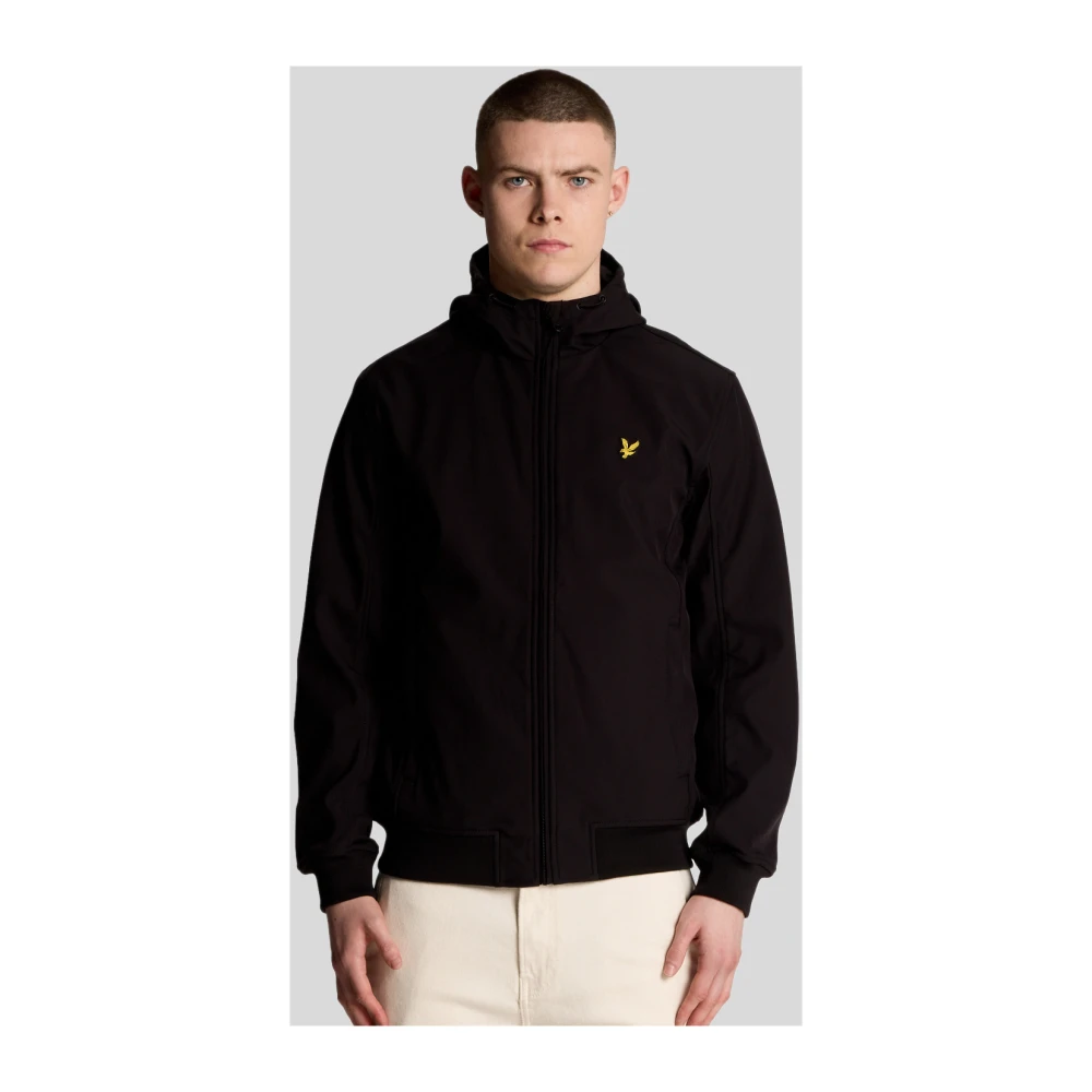 Lyle & Scott Men's Black Jackets Mesh Back Softshell Jacket - Light Jackets - Xl - Jackets
