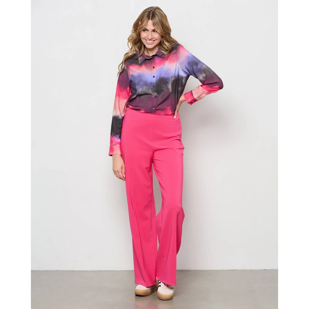 &Co Woman Watercolor Line Blouse Multicolor Dames