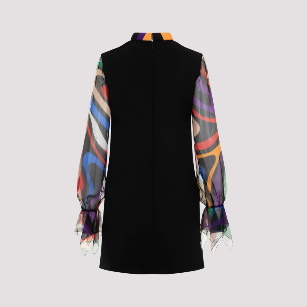 EMILIO PUCCI Elegante Nero Jurk voor Vrouwen Black Dames