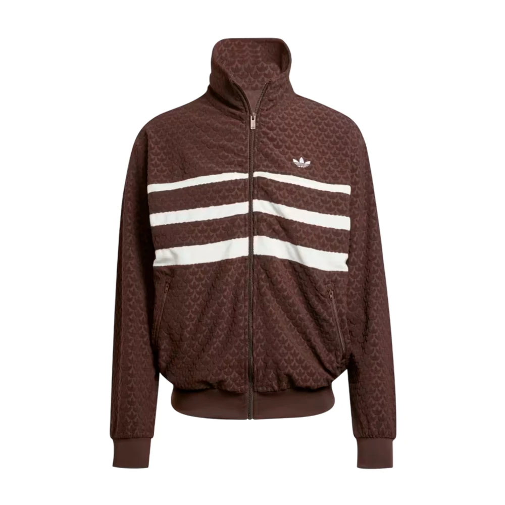 Adidas Retro Geometrische Casual Jas Brown Heren