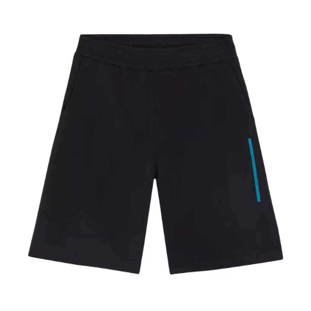 Calvin Klein Sweatshorts met reliëflogo voor Mannen Black Heren