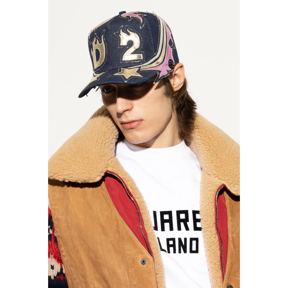 Dsquared2 Baseballpet Blue Heren
