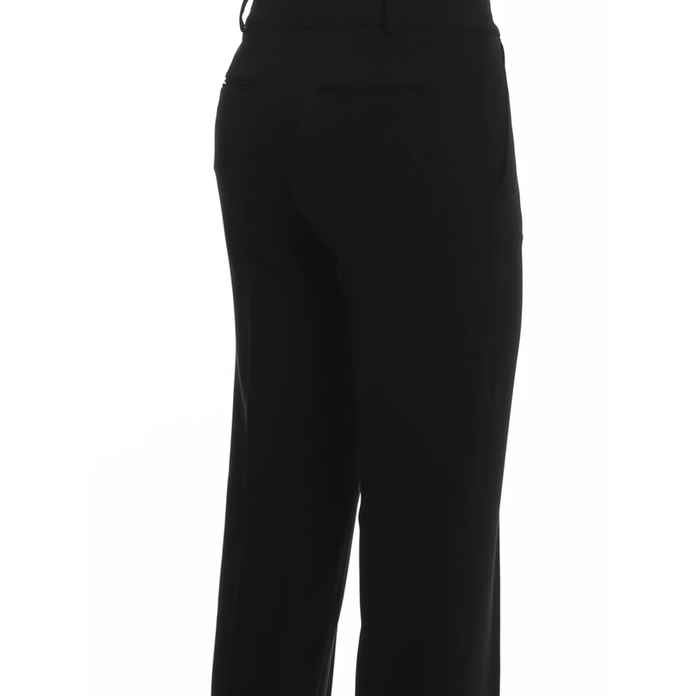 Michael Kors Zwarte Crepe Pantalone met Rits Black Dames