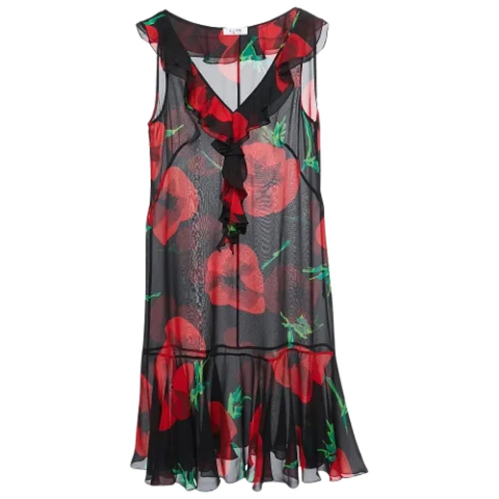 Moschino Pre-Owned Pre-owned Silk dresses Black Dames