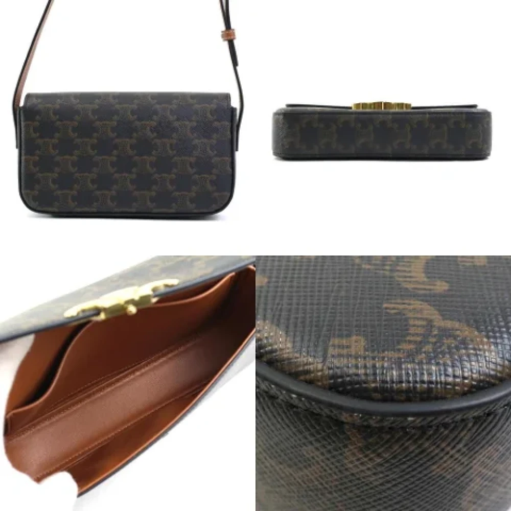 Celine Vintage Pre-owned Plastic celine-bags Brown Dames
