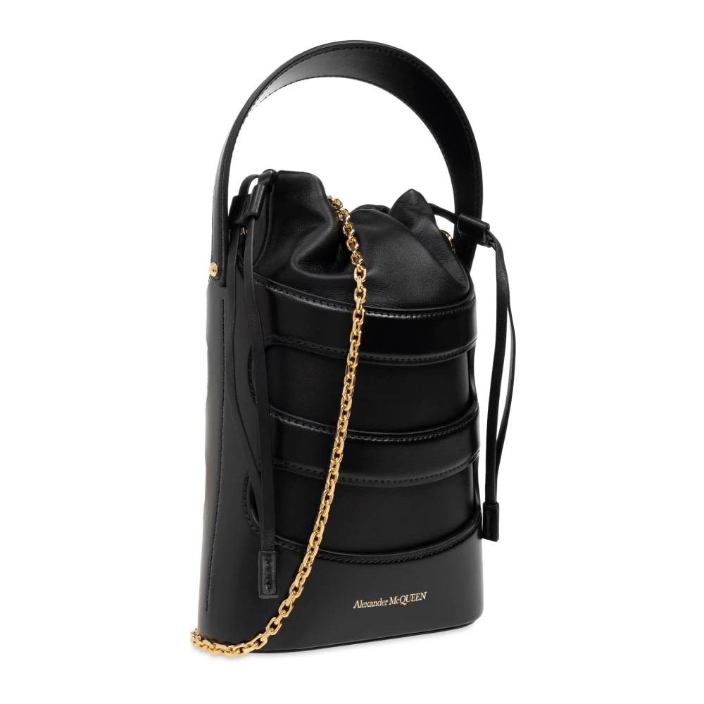 alexander mcqueen Mini The Rise schoudertas Black Dames